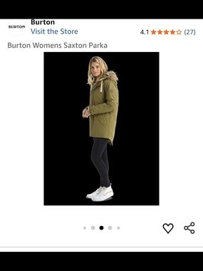 Burton Women's Saxton DOWN  Parka in Olive